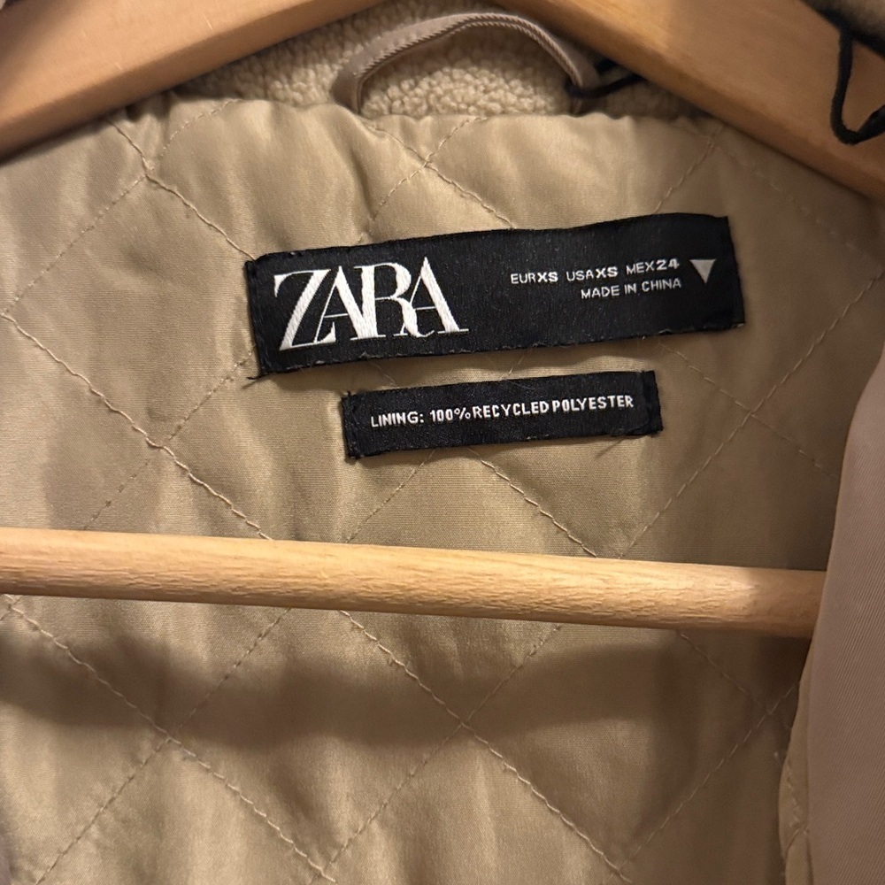 NWOT Zara Cropped Teddy Jacket - Picture 4 of 6